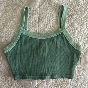Wild Fable Teal Ribbed Tank Top